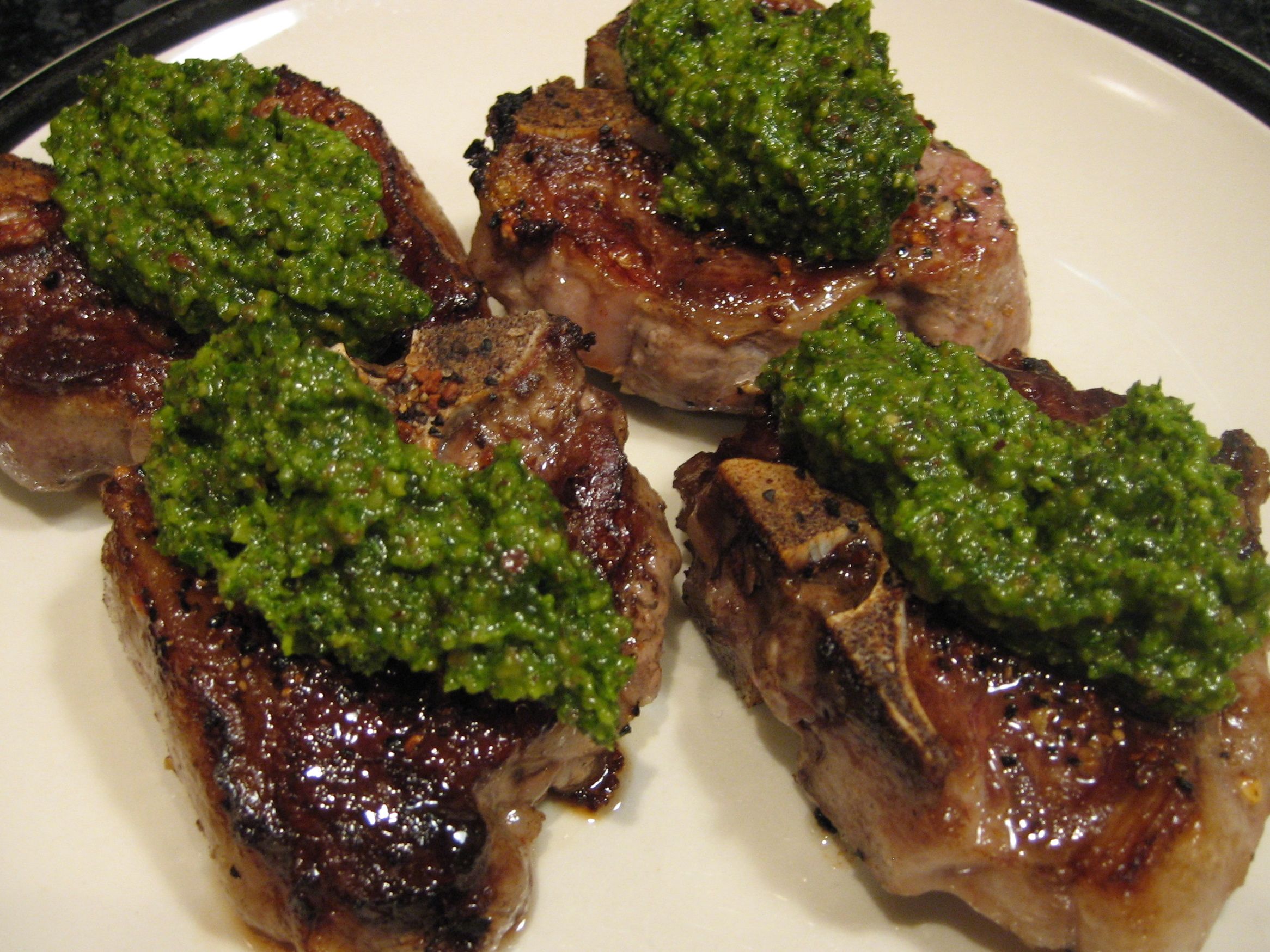 Pesto Lamb Chops