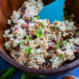 Terrific Keto Recipe: Chicken, Pecan and Kale Salad